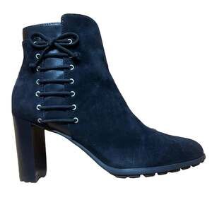 ADRIENNE VITTADINI •Trend• Black Suede Leather Bootie 6M